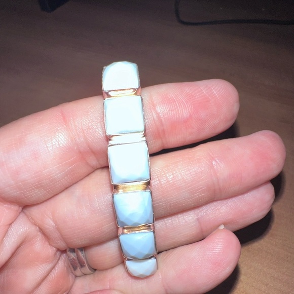 Multistone sterling silver cuff bracelet by Jay King - Picture 6 of 13